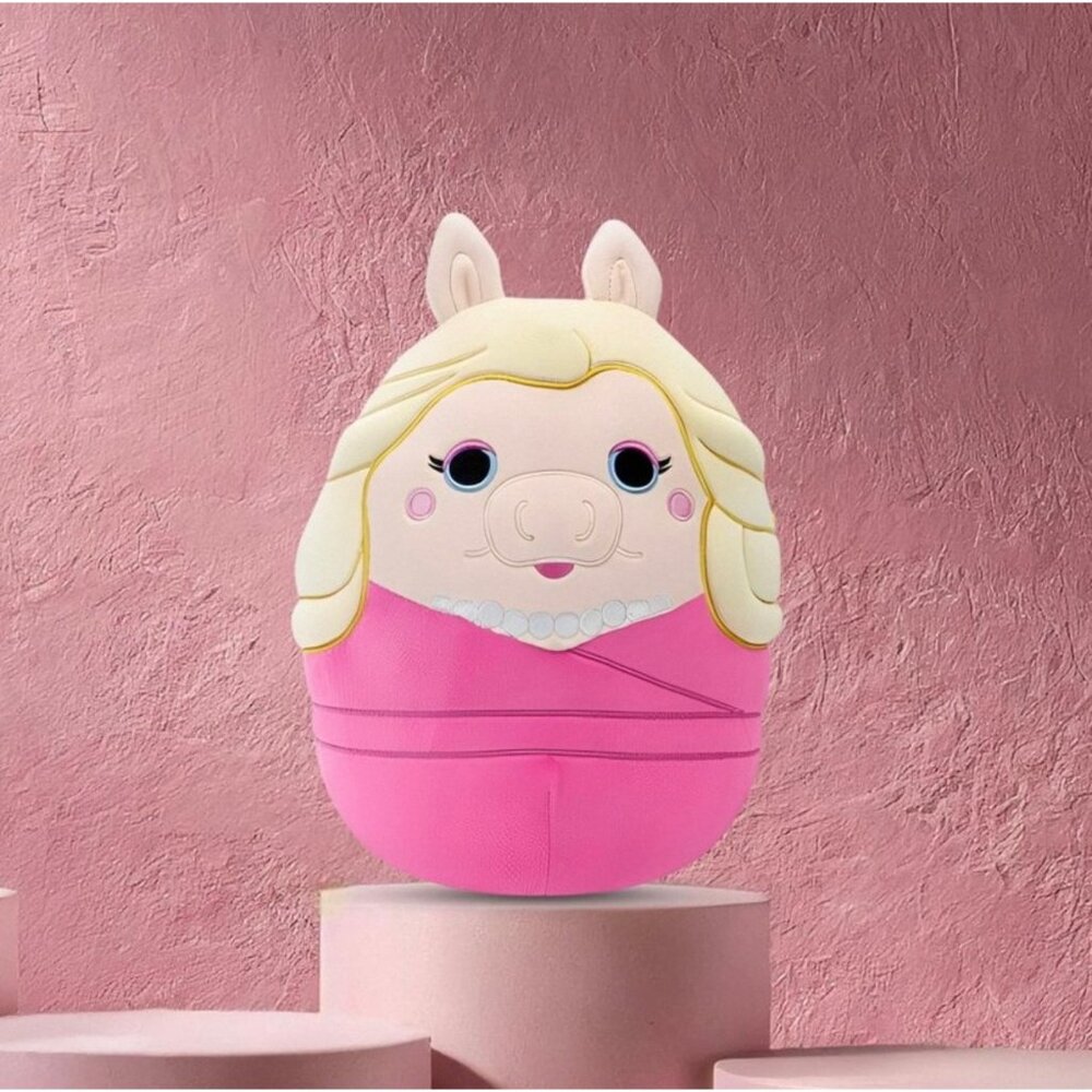 Disney Squishmallows The Muppets 10 Inch Plush Miss Piggy NEW WITH TAGS
